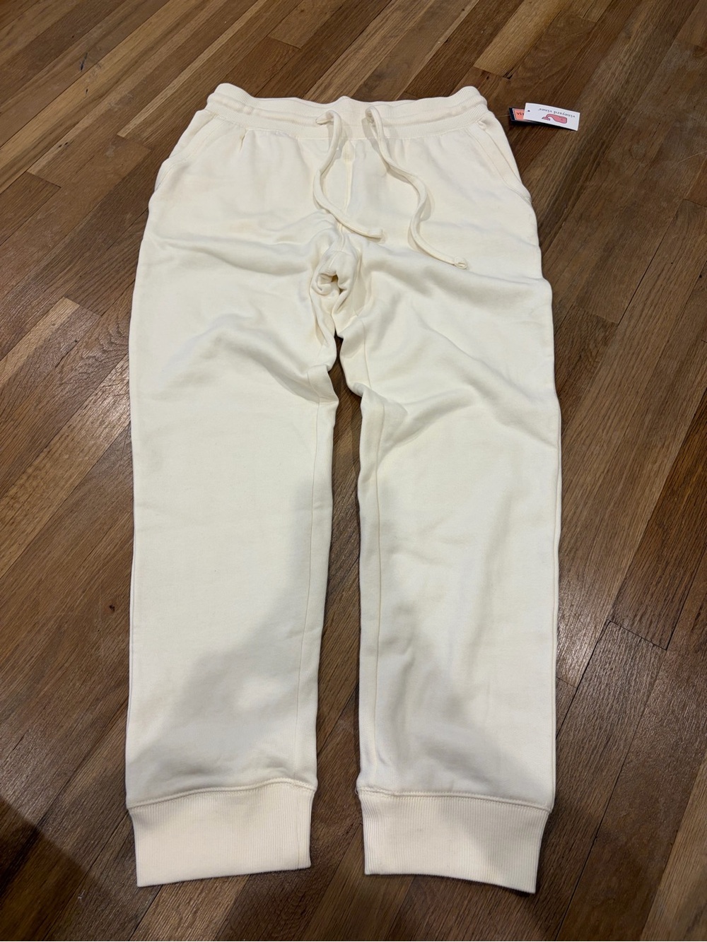 Vineyard Vines Cream Drawstring Sweatpants for Men